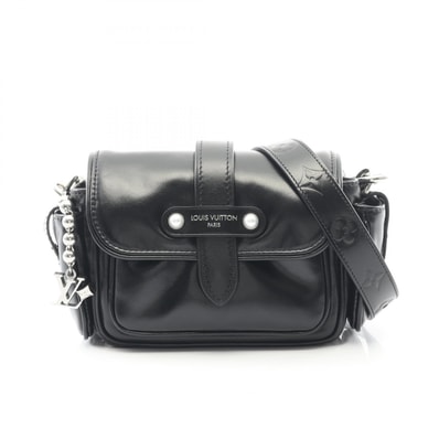 ルイ・ヴィトン LOUIS VUITTON カーゴ ウェアラブルウォレット ショルダーバッグ バッグ レザー メンズ ブラック系 M13989 【中古】