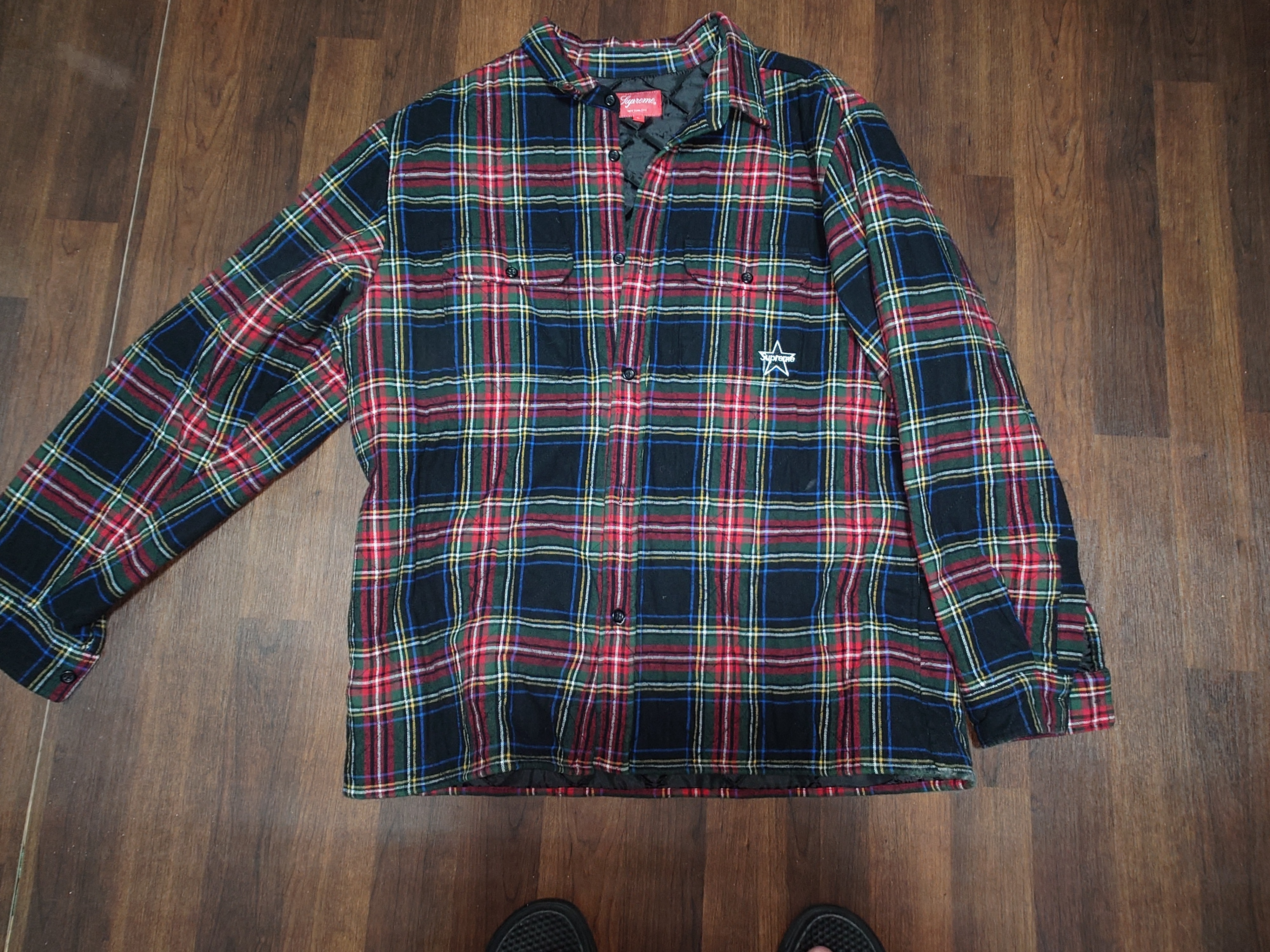 Supreme Quilted Plaid Flannel Shirt 