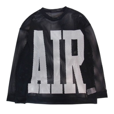 NIKE AIR JORDAN ナイキ ジョーダン IM6560-010 ×UNION ユニオン × Fragment Design LONG SLEEVE JERSEY フラグメントデザイン メッシュ ロングスリーブ 長袖Tシャツ M【美品】【中古】
