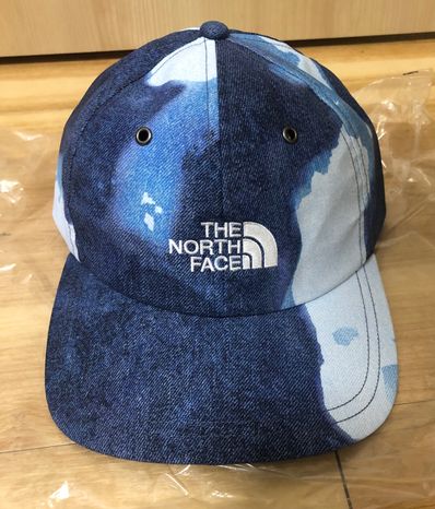 Supreme x The North Face Bleached Denim Print 6-Panel "Indigo"