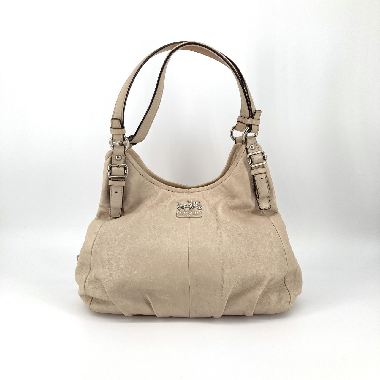 COACH(コーチ) マディソン  レザー マギー 16503 ハンドバッグ ベージュ