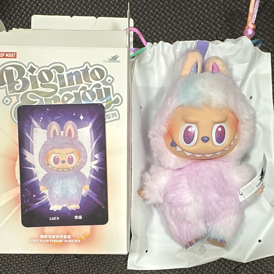 POP MART THE MONSTERS (LABUBU) Big into Energy Series Plush Pendant LUCK