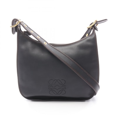 ロエベ LOEWE ソフィア アナグラム ショルダーバッグ バッグ レザー レディース ブラック系 / ブラウン系 【中古】