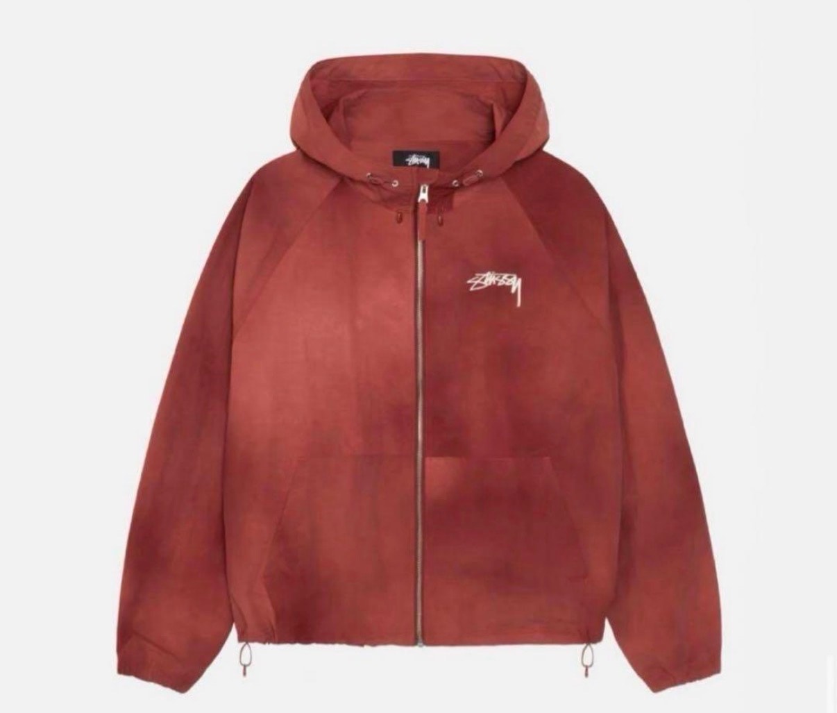 ステューシー ビーチ シェル ウェーブ ダイ "マルーン" 115745