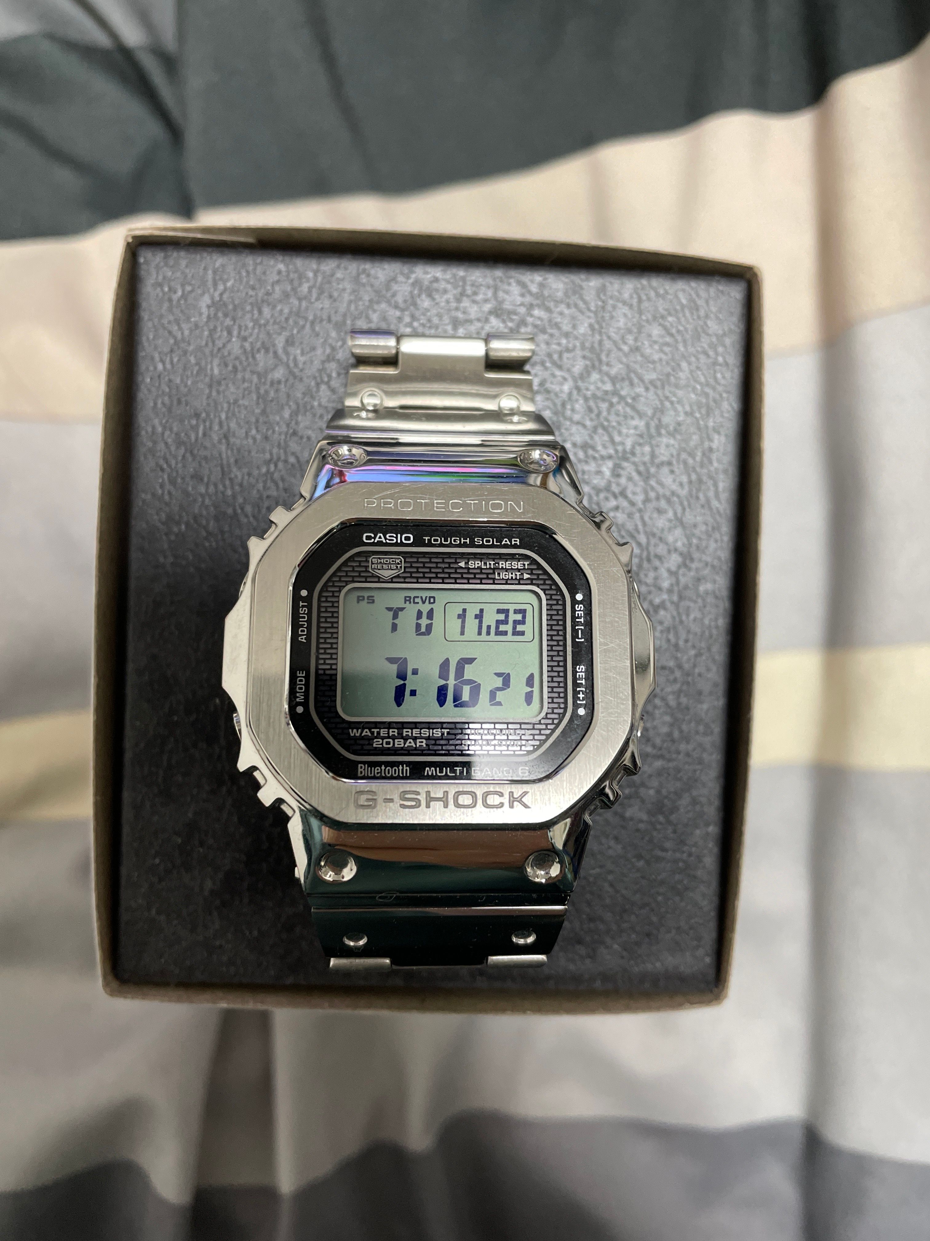 Casio G-Shock GMWB5000D-1 - 44mm in Stainless Steel