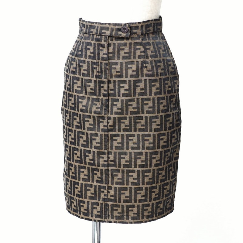 FENDI ズッカ柄 スカート タイトスカート ミニスカート 40(XS) FENDI ズッカ柄 スカート タイトスカート ミニスカート 40(XS)