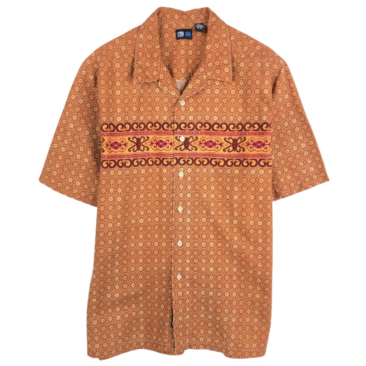 古着 90~00年代 リーバイス Levi's L2 総柄 半袖 オープンカラー コットンシャツ メンズL相当 ヴィンテージ/eaa665290