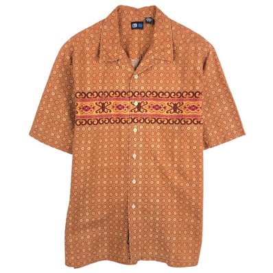 古着 90~00年代 リーバイス Levi's L2 総柄 半袖 オープンカラー コットンシャツ メンズL相当 ヴィンテージ/eaa665290