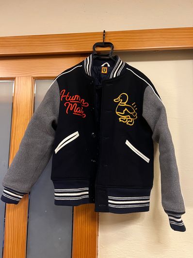 HUMAN MADE VARSITY JACKET "Navy"