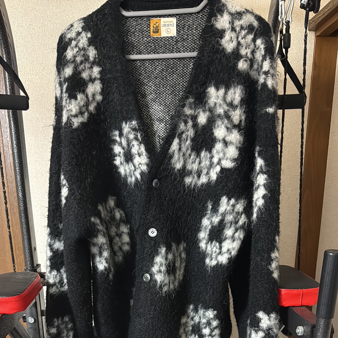 SAINT Mxxxxxx x Denim Tears DT_Mh Cardigan_CT Wreath "Black"