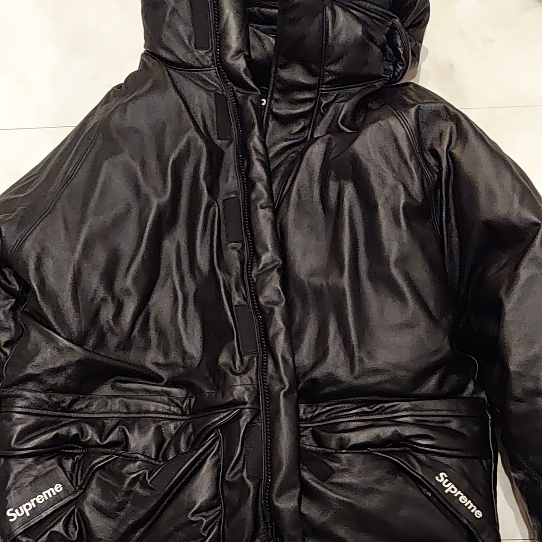 Supreme Gore-Tex Leather 700-Fill Down Parka "Black"