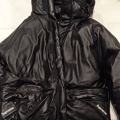 Supreme Gore-Tex Leather 700-Fill Down Parka "Black"