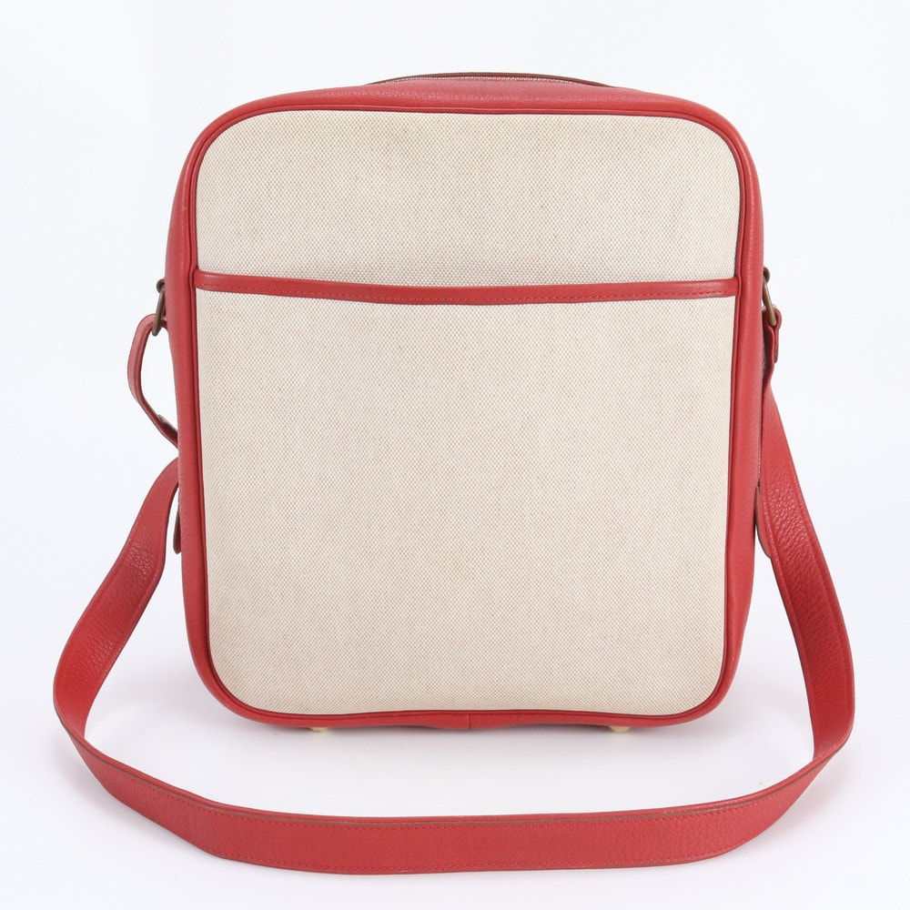 ■美品 エルメスヴィクトリア トワルアッシュショルダーバッグ