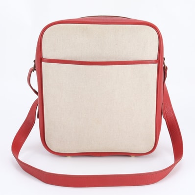 ■美品 エルメスヴィクトリア トワルアッシュショルダーバッグ