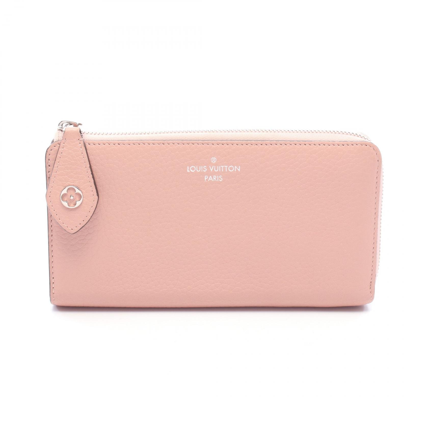 ルイ・ヴィトン LOUIS VUITTON ポルトフォイユコメット L型ファスナー長財布 財布 レザー トリヨンレザー トリヨンレザー マグノリア レディース ピンク系 M63103 【中古】