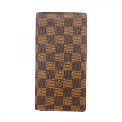 【6ed3444】ルイヴィトン 長財布 ダミエ ポルトフォイユ ブラザ N60017 エベヌ【中古】メンズ