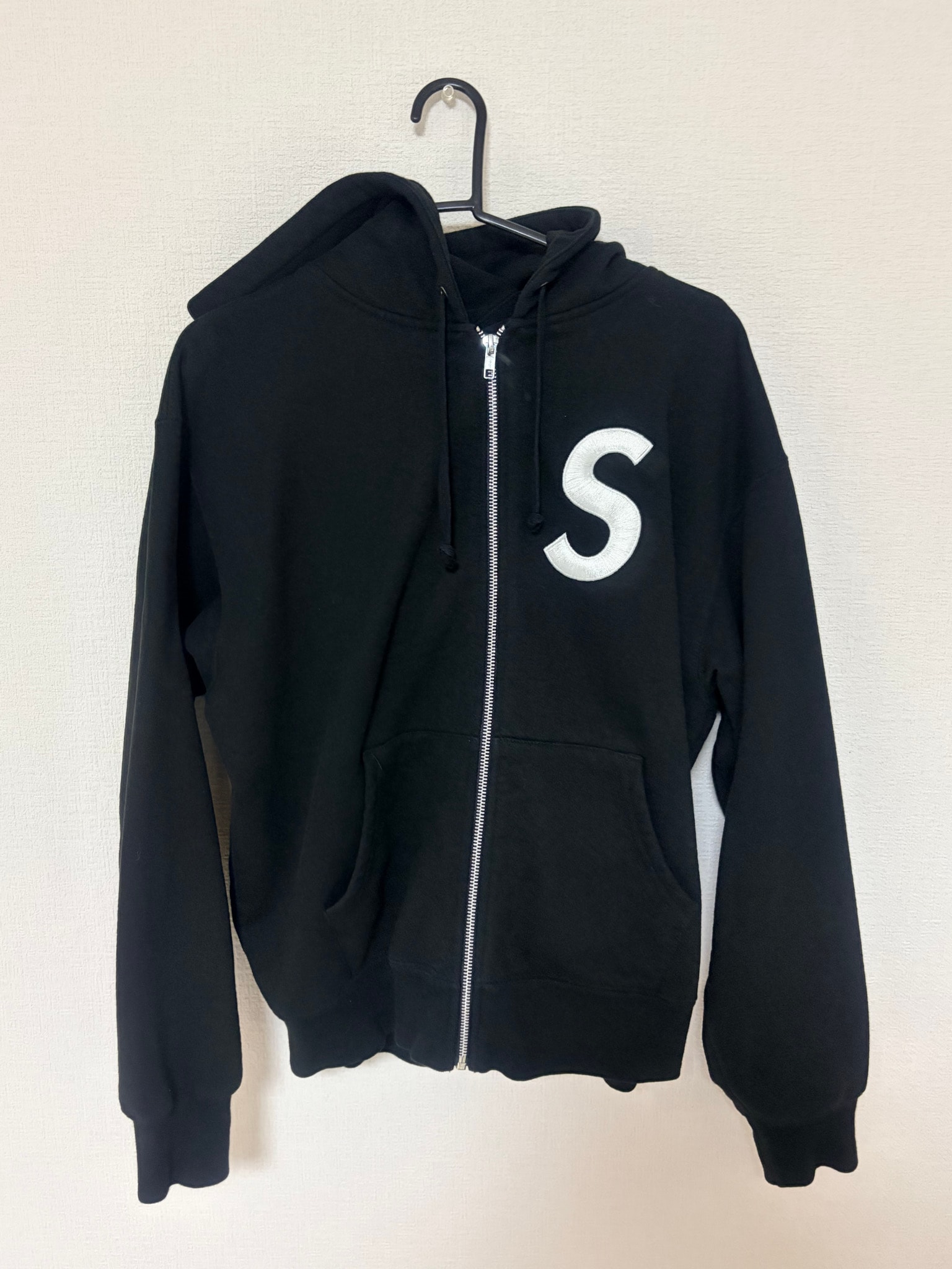 Supreme S Logo Zip Up Hooded Sweatshirt (25FW) "Black"