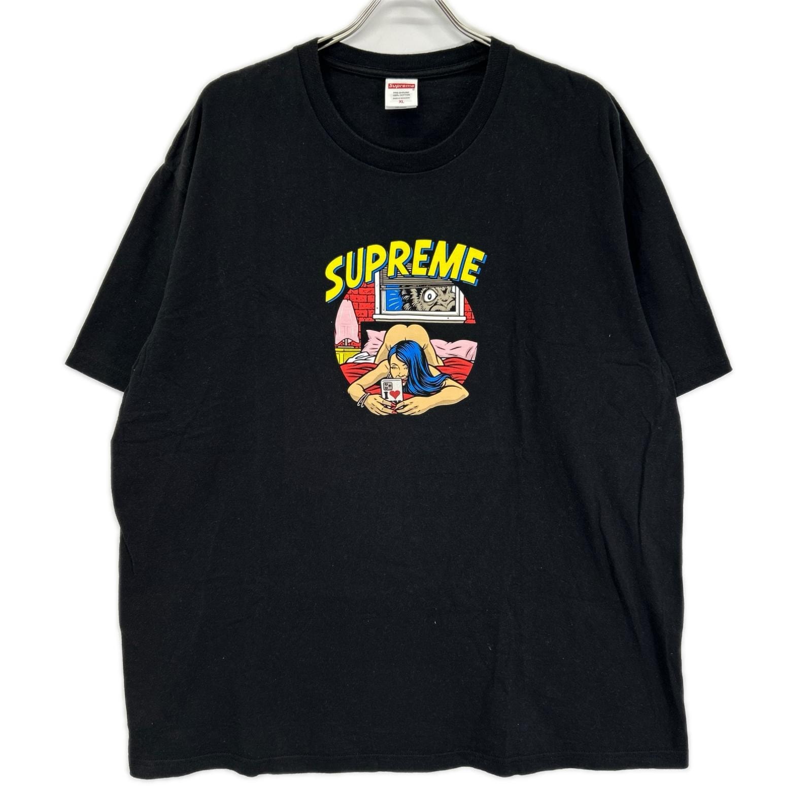 シュプリーム 25SS ブラック Bedroom Tee ベッドルームTシャツ XL
