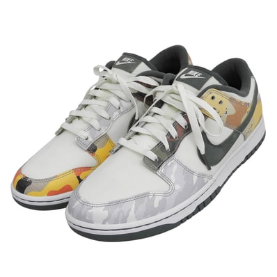 ナイキ ナイキ ダンク ロー セイルマルチカモ シューズ メンズ ホワイト×グリーン系 29.0cm DH0957-100 9(US)