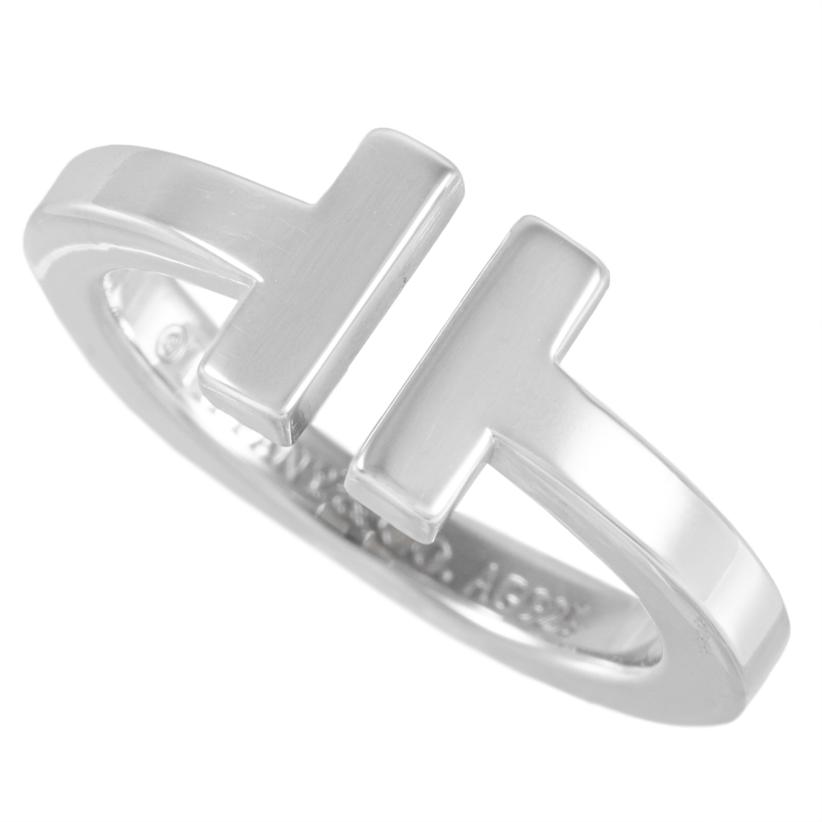 TIFFANY&Co. ティファニー ティファニーT スクエア リング 指輪 9.5号 スターリングシルバー シルバー【中古】