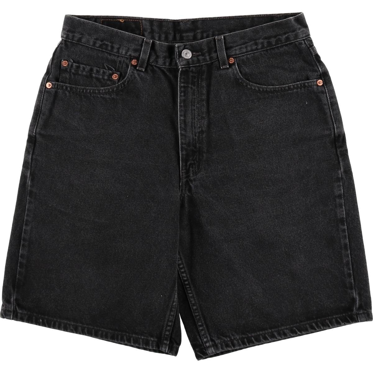 古着 00年代 リーバイス Levi's 550 RELAXED FIT ブラックデニムショーツ ショートパンツ メンズw33相当/eaa478192