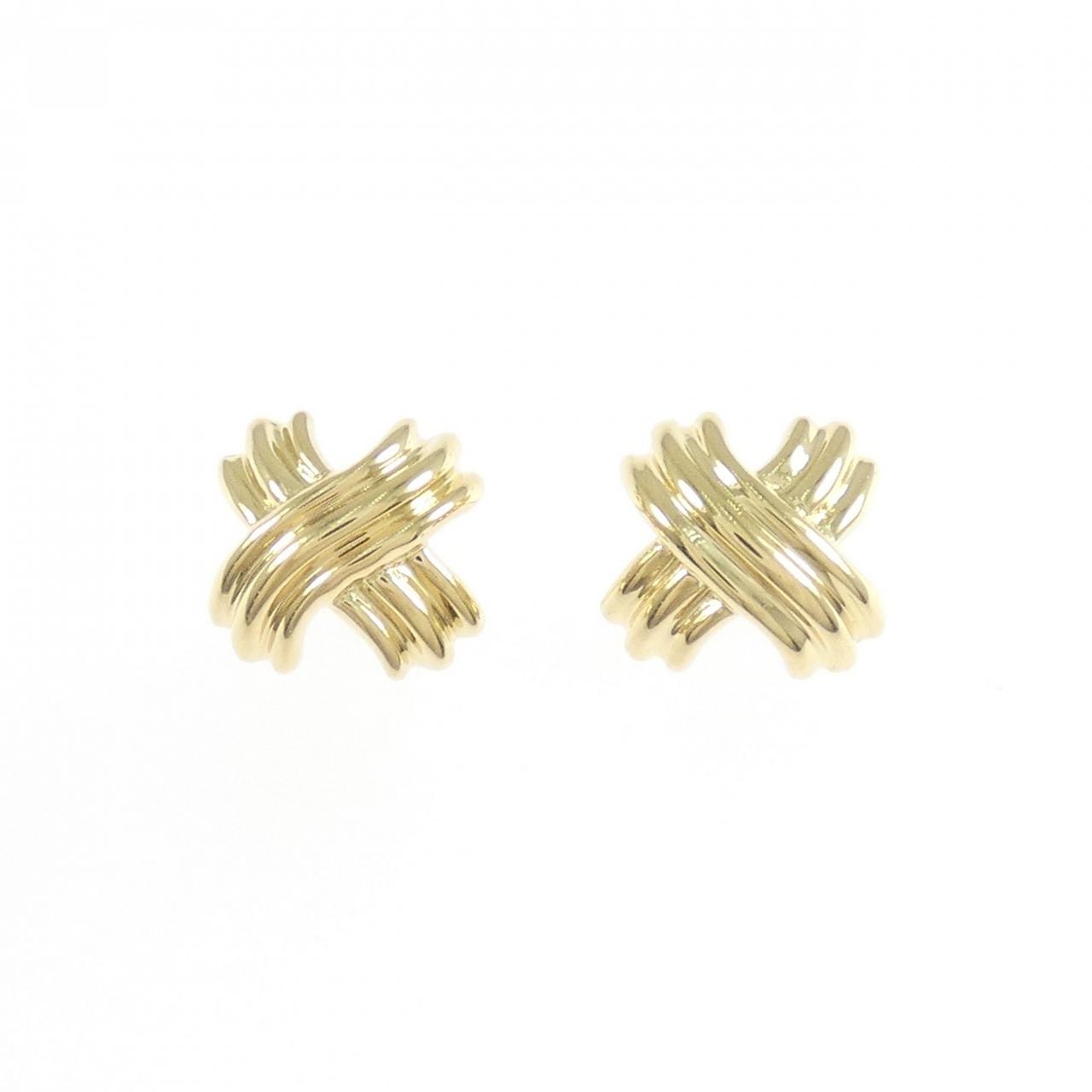 【ヴィンテージ】ティファニー シグネチャー ミニ ピアス