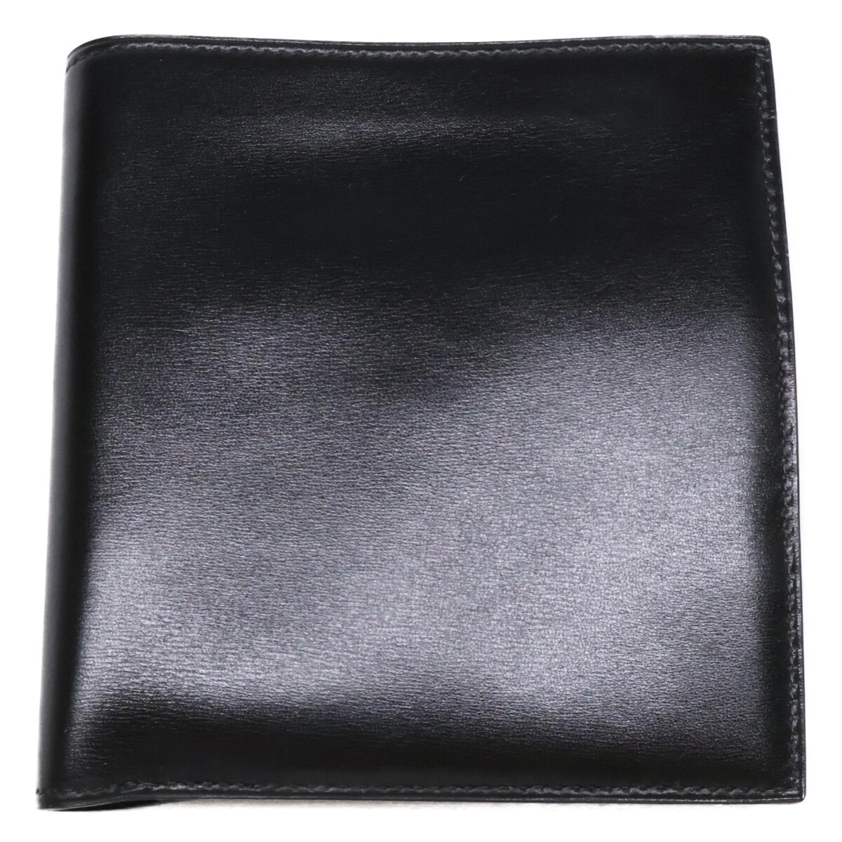 エルメス 新品同様 〇D刻印 ボックスカーフ 二つ折り財布