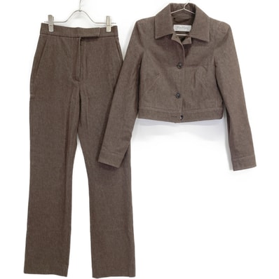 マックスマーラ 【美品/25SS】25110410136/25111310136 Carpa デニム ショートジャケット/パンツ ジャケット34/ボトムス36