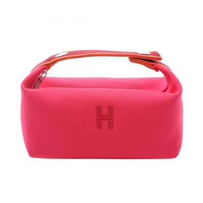エルメス HERMES ブリッドアブラックPM ハンドバッグ バッグ キャンバス ハイビスカス レディース ピンク系 / ボルドー系 / オレンジ系 H104222M 04 【中古】