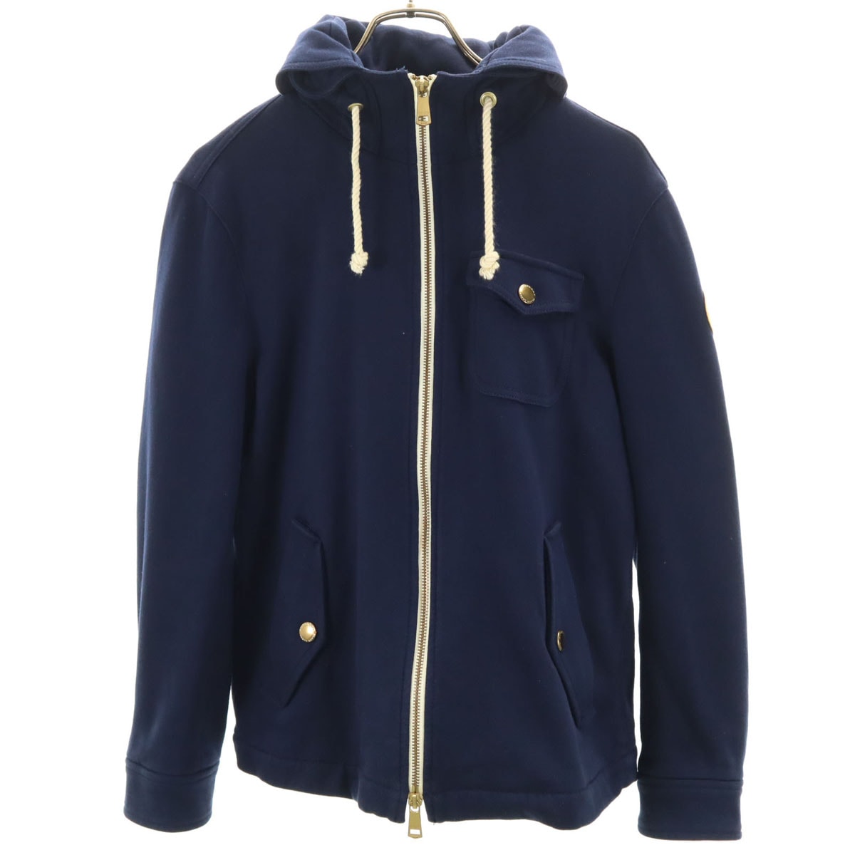 BURBERRY BLACK LABEL バーバリーブラックレーベル スウェット マリン ジャケット L ネイビー 三陽商会