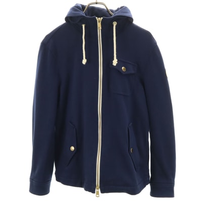 BURBERRY BLACK LABEL バーバリーブラックレーベル スウェット マリン ジャケット L ネイビー 三陽商会
