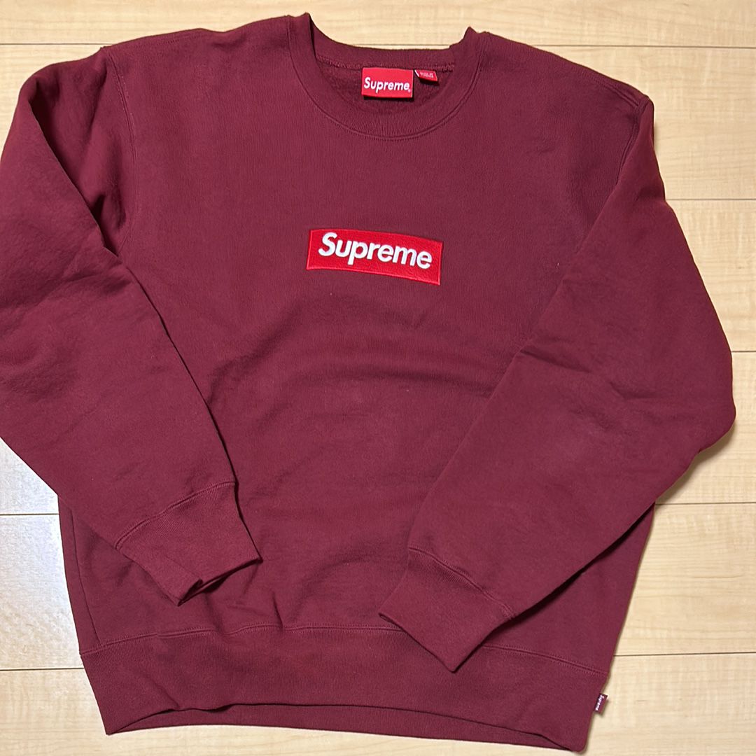 Supreme Box Logo Crewneck "Cardinal" (22FW)