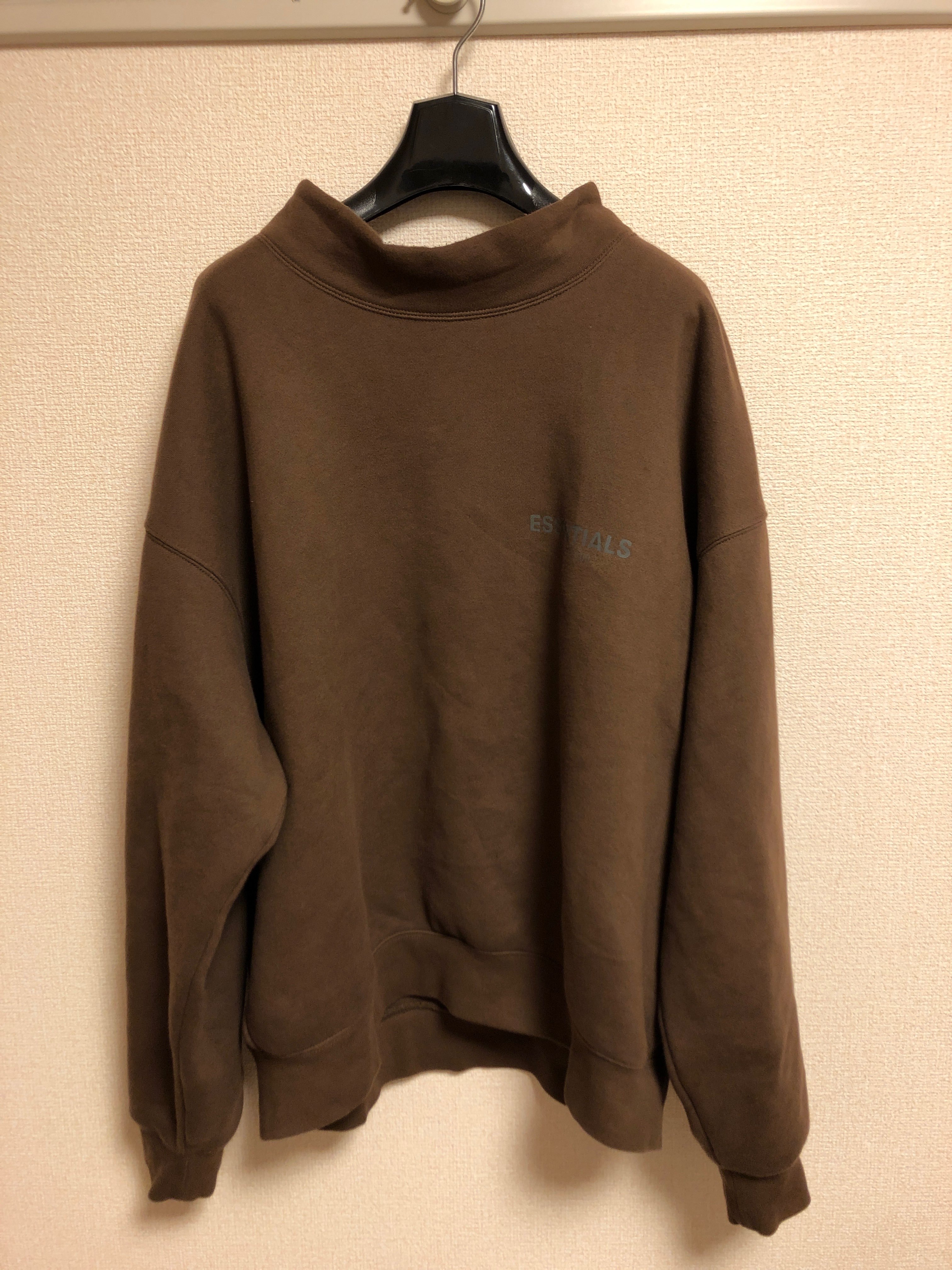 FEAR OF GOD ESSENTIALS / SSENSE Mockneck Sweatshirt "Rain Drum"