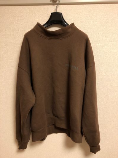 FEAR OF GOD ESSENTIALS / SSENSE Mockneck Sweatshirt "Rain Drum"