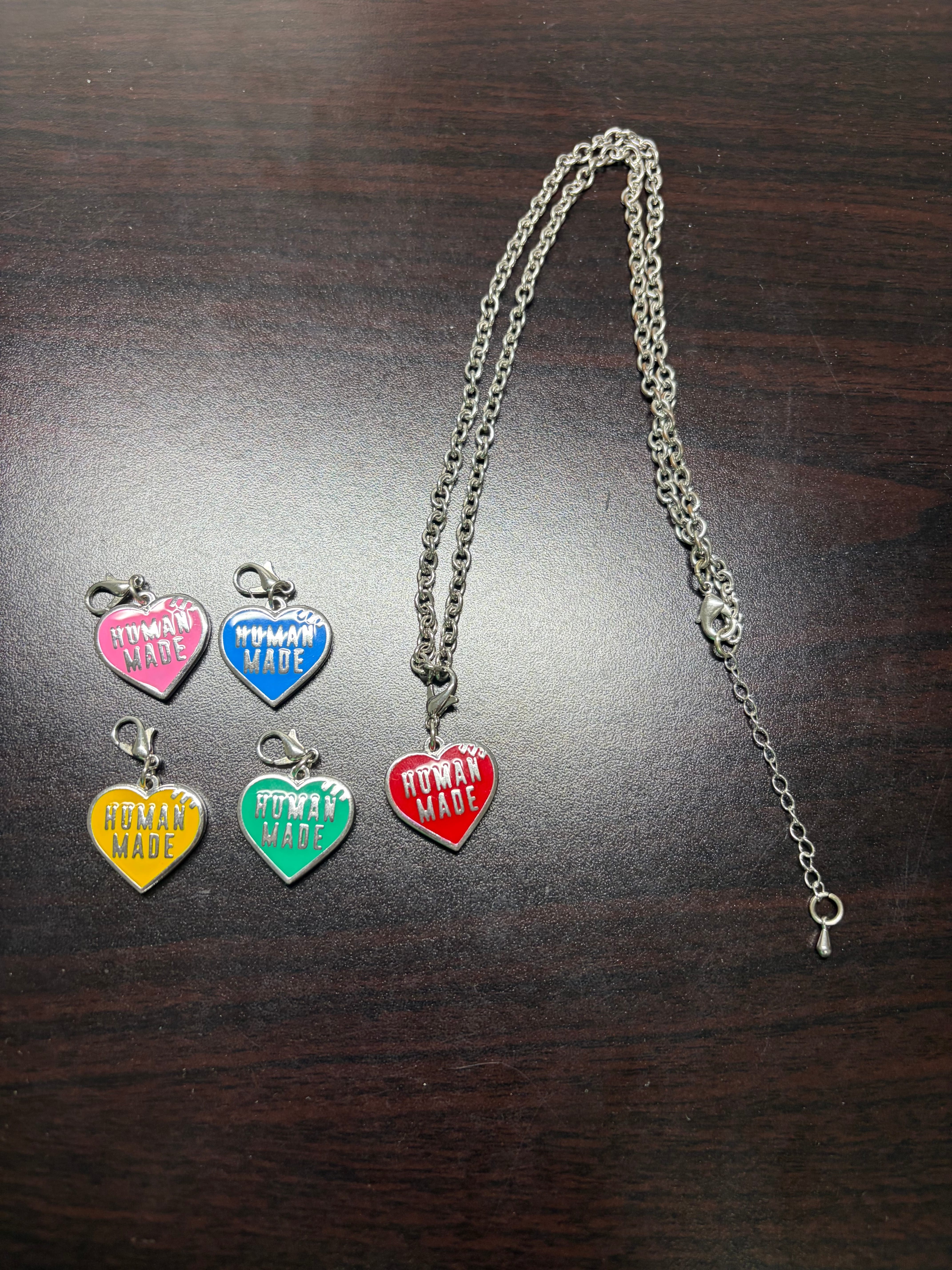 HUMAN MADE FIVE HEART NECKLACE 