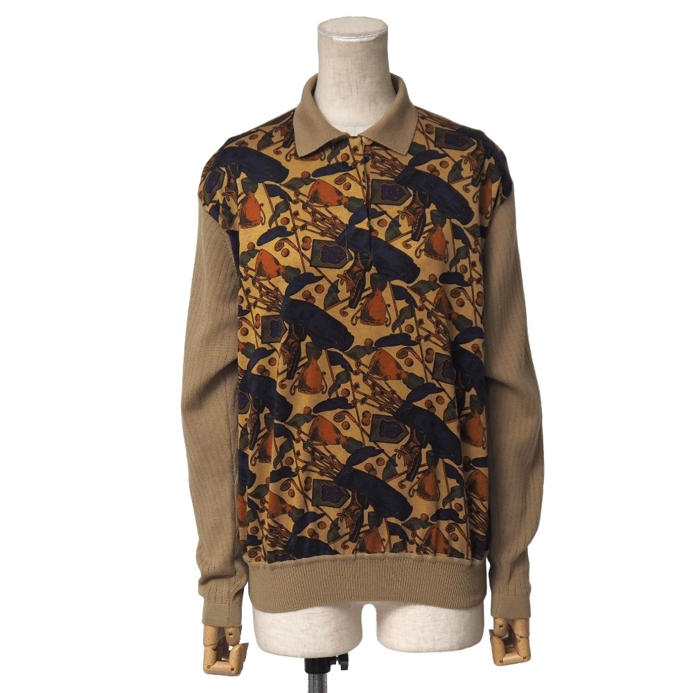 Christian Dior クリスチャンディオール ヴィンテージ ポロシャツ サイズL ニット 長袖  ブランド古着【中古】20260430/RA9234