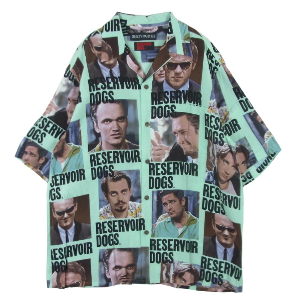 WACKO MARIA ワコマリア 24ss reservoir dogs S/S HAWAIIAN SHIRT レザボア・ドッグス ハワイアン 半袖 シャツ ライトグリーン系 ミントグリーン系 XL【中古】
