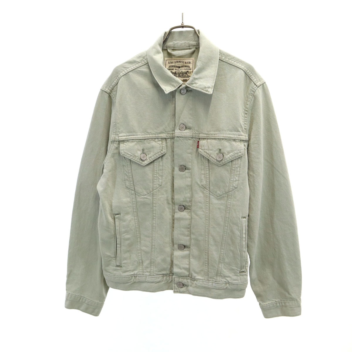 Levi's リーバイス 長袖 デニムジャケット S グリーン系 ジージャン