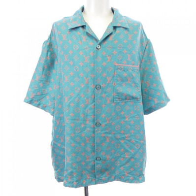 ルイヴィトン LOUIS VUITTON モノグラムショートスリーブシルクシャツ HTS06WUPP S/Sシャツ
