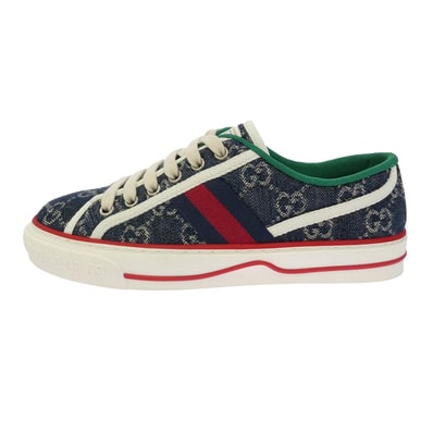 GUCCI グッチ Tennis 1977 GGキャンバス スニーカー マルチカラー系 36【美品】【中古】