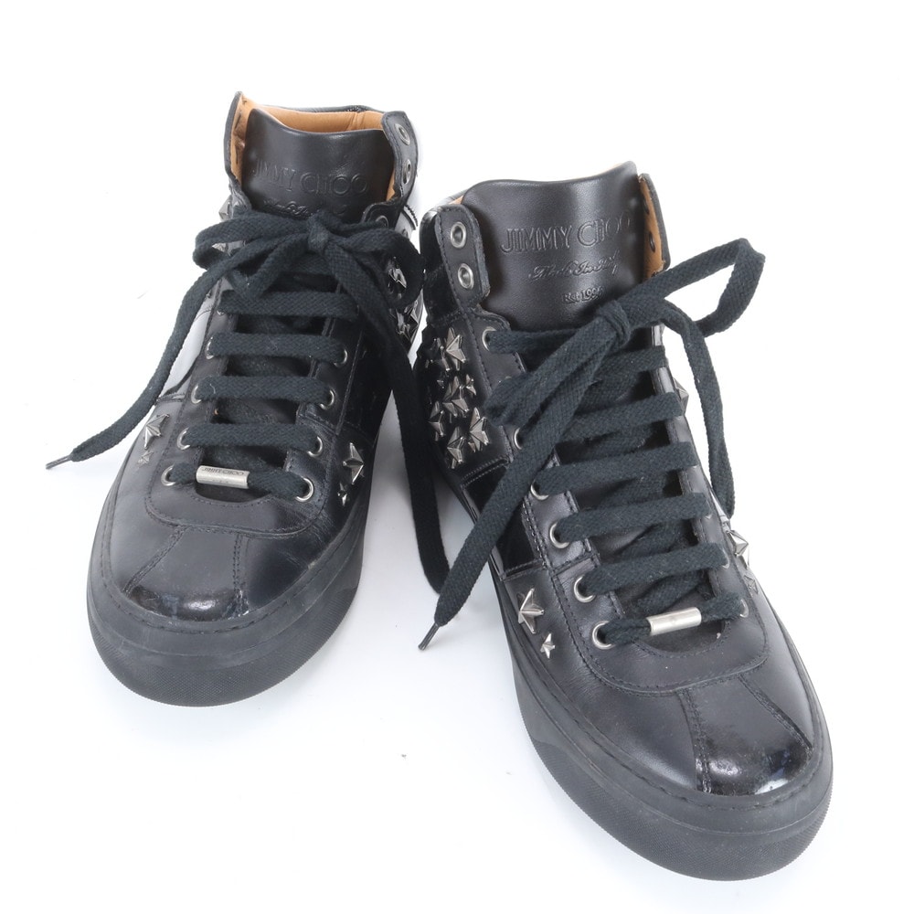 ■美品 ジミーチュウ スター スタッズ 41スニーカー レザー