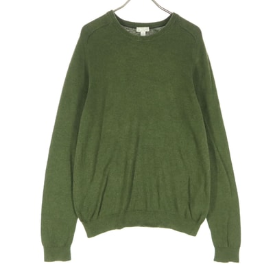 美品 GAP ギャップ カシミヤ混 長袖 セーター S グリーン