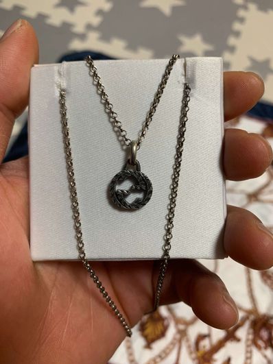 GUCCI Interlocking G Pendant Necklace