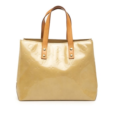 ルイ ヴィトン モノグラム ヴェルニ リードPM ハンドバッグ M91144 ベージュ系 パテントレザー レディース LOUIS VUITTON 【中古】
