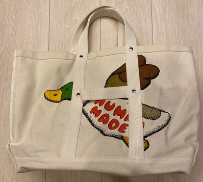 HUMAN MADE x KAWS TOTE BAG MEDIUM "White"