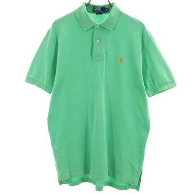 Polo by Ralph Lauren ポロバイラルフローレン 半袖 ポロシャツ M グリーン 鹿の子地