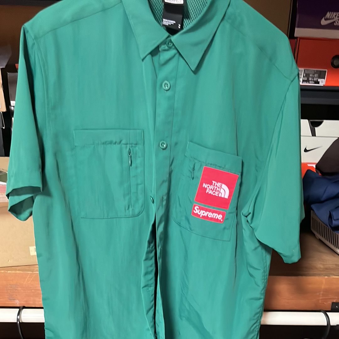 Supreme x The North Face Trekking S/S Shirt "Dark Green"