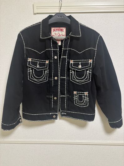 Supreme / True Religion® Denim Trucker Jacket "Black"