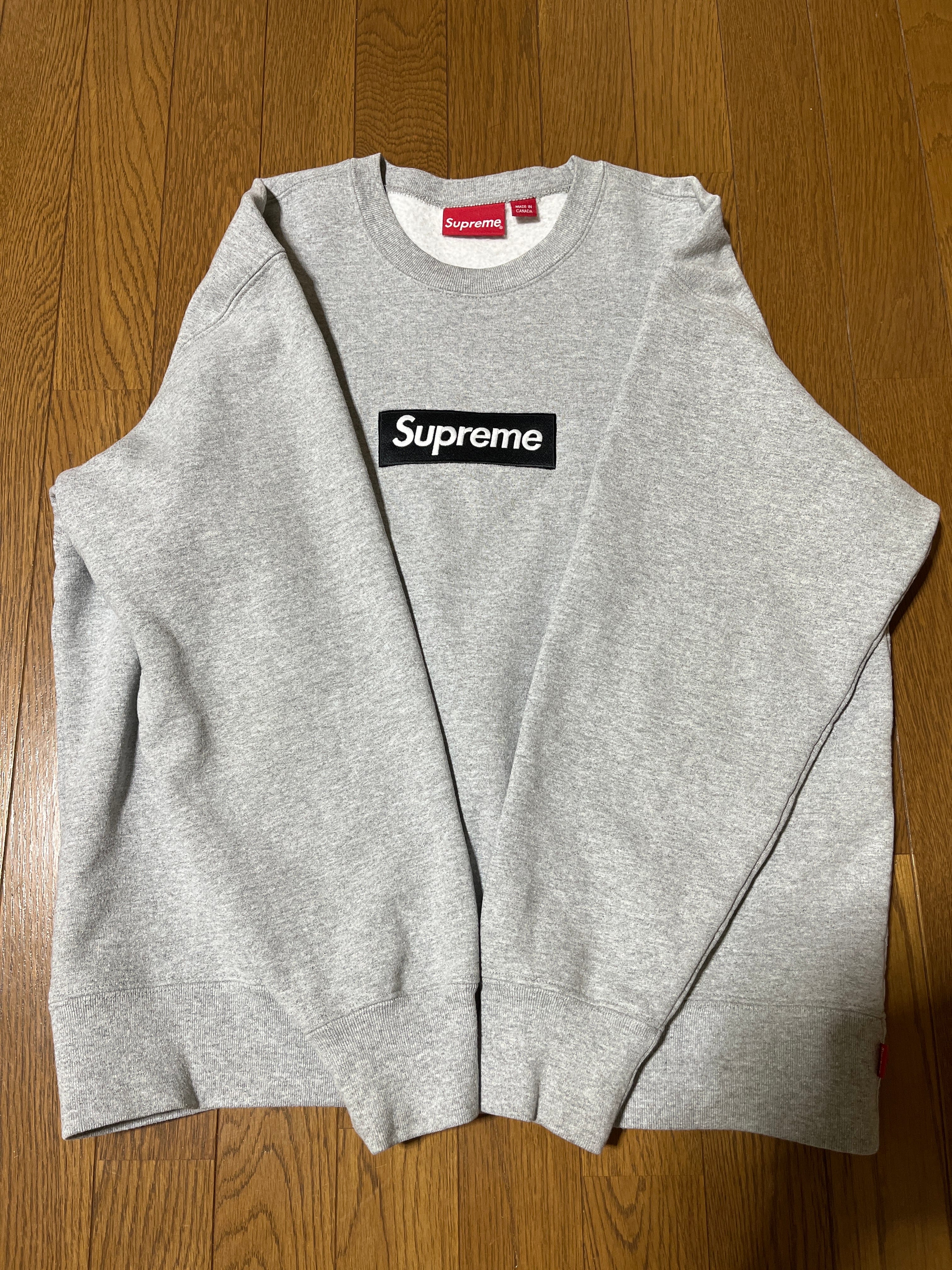 Supreme Box Logo Crewneck "Heather Grey" (22FW)