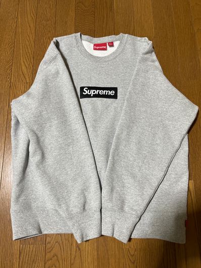 Supreme Box Logo Crewneck "Heather Grey" (22FW)